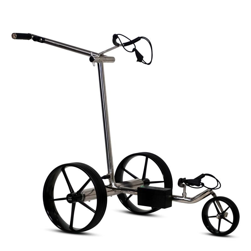 Haicaddy® HC5 Elektrocaddy Golftrolley Elektrisch Tourmade Silber/Schwarz