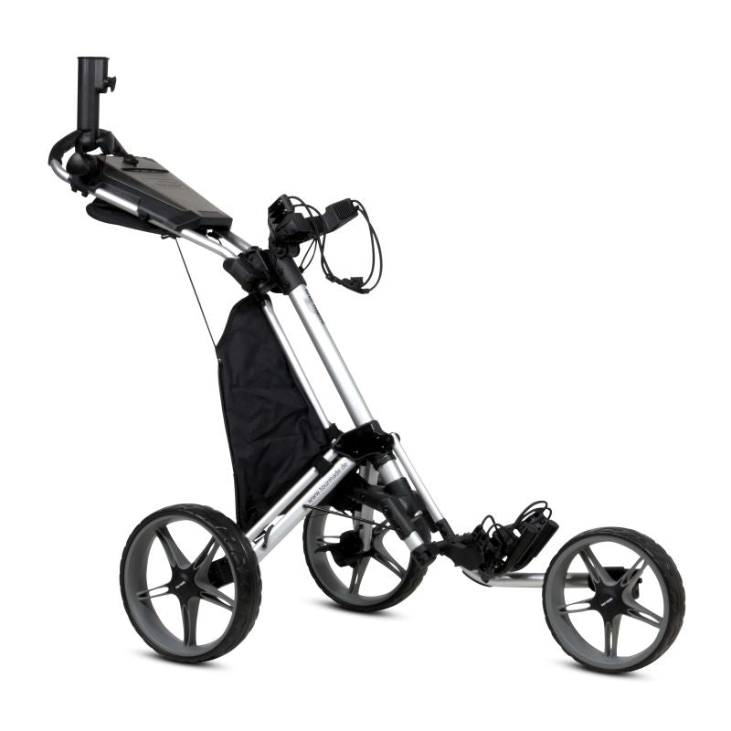 Tour Made 140 Quickfold Push Golftrolley Golftrolley Tourmade SIlber/Grau