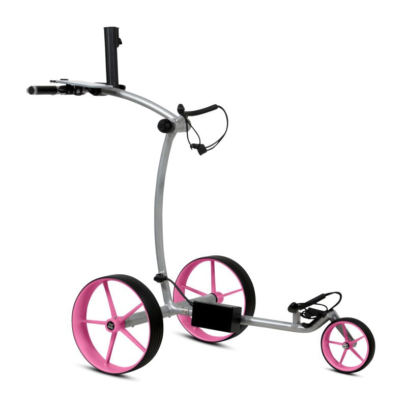 Tour Made RT-670S - Silber Golftrolley Elektrisch Tourmade Pink