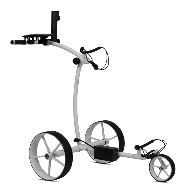 Tour Made RT-670S - Weiß Golftrolley Elektrisch Tourmade Silber