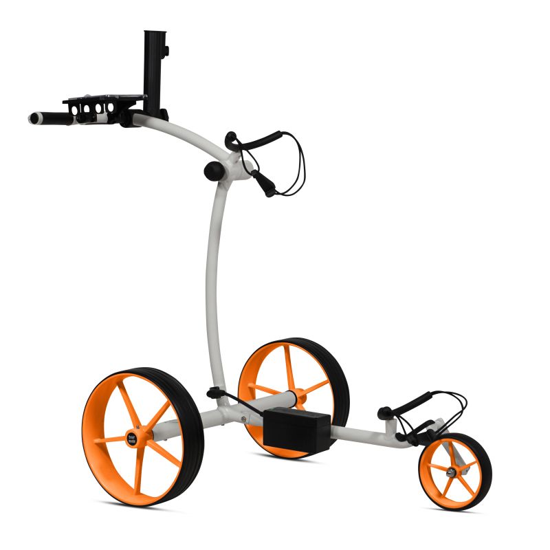 Tour Made RT-670S - Weiß Golftrolley Elektrisch Tourmade Orange