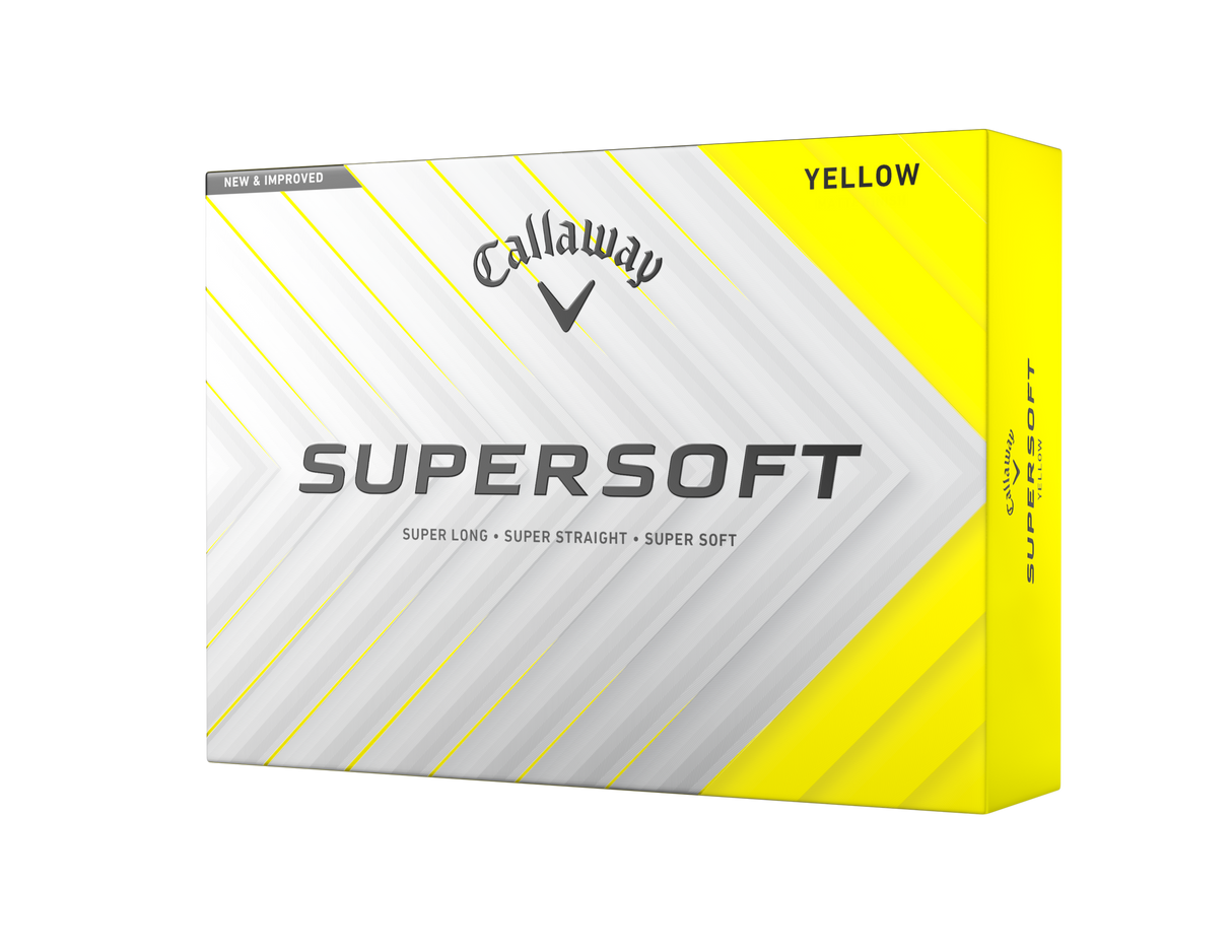 Callaway Supersoft Golfbälle - gelb - 12er Pack Golfbälle Callaway