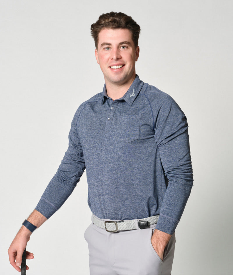 Mizuno Melange L/S Polo Mizuno Golf