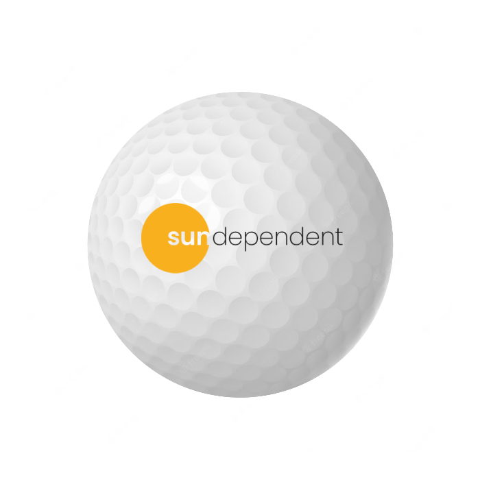 Dixon Wind Golfball weiß bedruckbar Dixon Golf