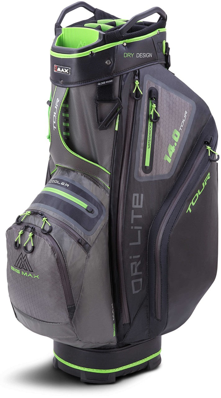 Big Max Dri Lite Tour Cartbag Cartbags Big Max Charcoal-Black-Lime