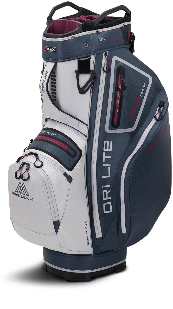 Big Max Dri Lite Tour Cartbag Cartbags Big Max White-Blueberry-Merlot