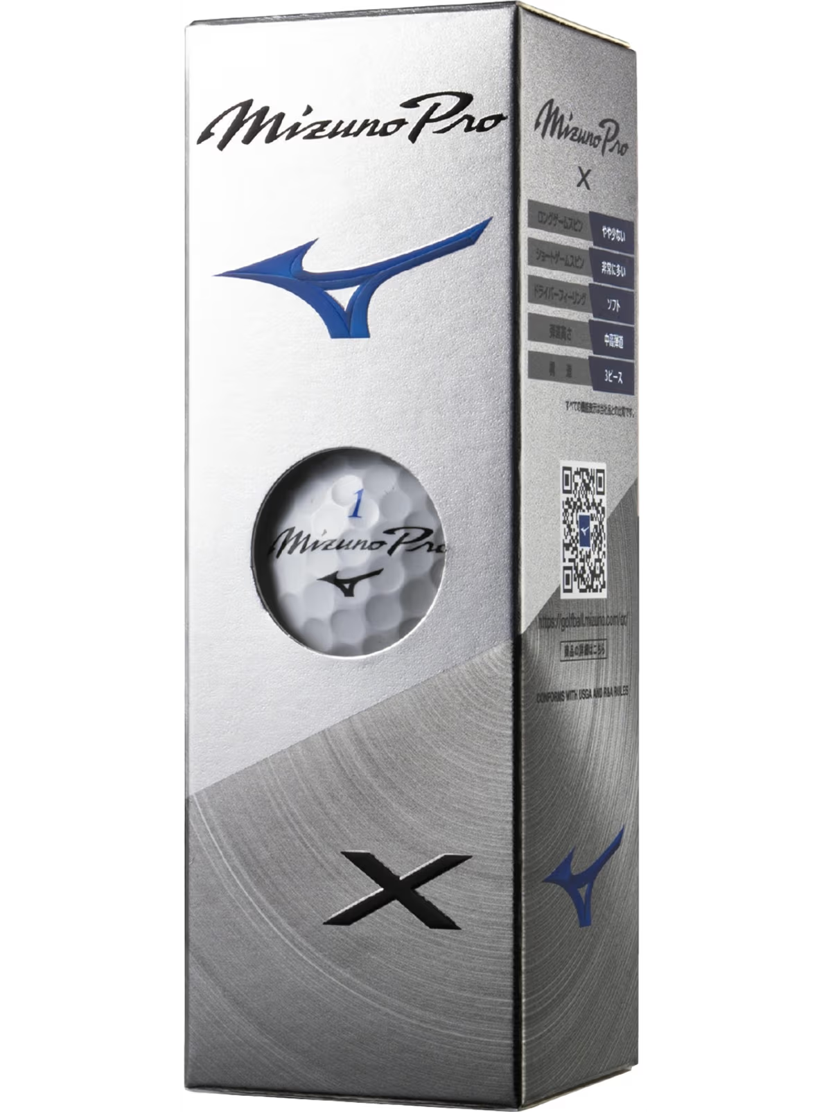 Mizuno Balles de golf Pro X - Pack de 12, blanc