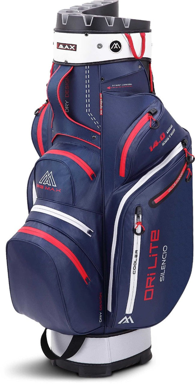 Big Max Dri Lite Silencio 2 Cartbag Cartbags Big Max Navy-Silver-Red