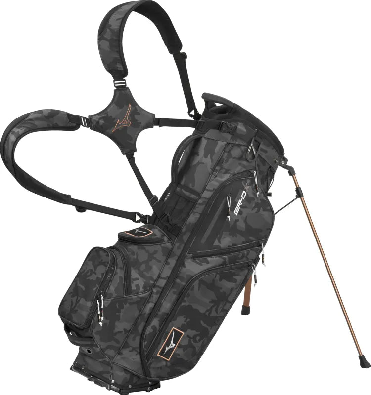 Mizuno BR-DX Standbag Carrybag Mizuno Golf Black Camo/Copper
