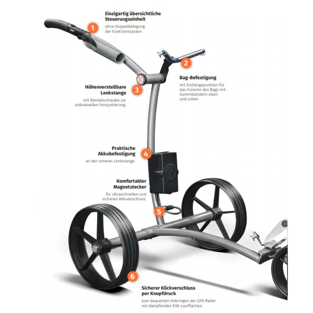 Kiffe K7 Elektro- Trolley - 2025 Golftrolley Elektrisch Kiffe Golf