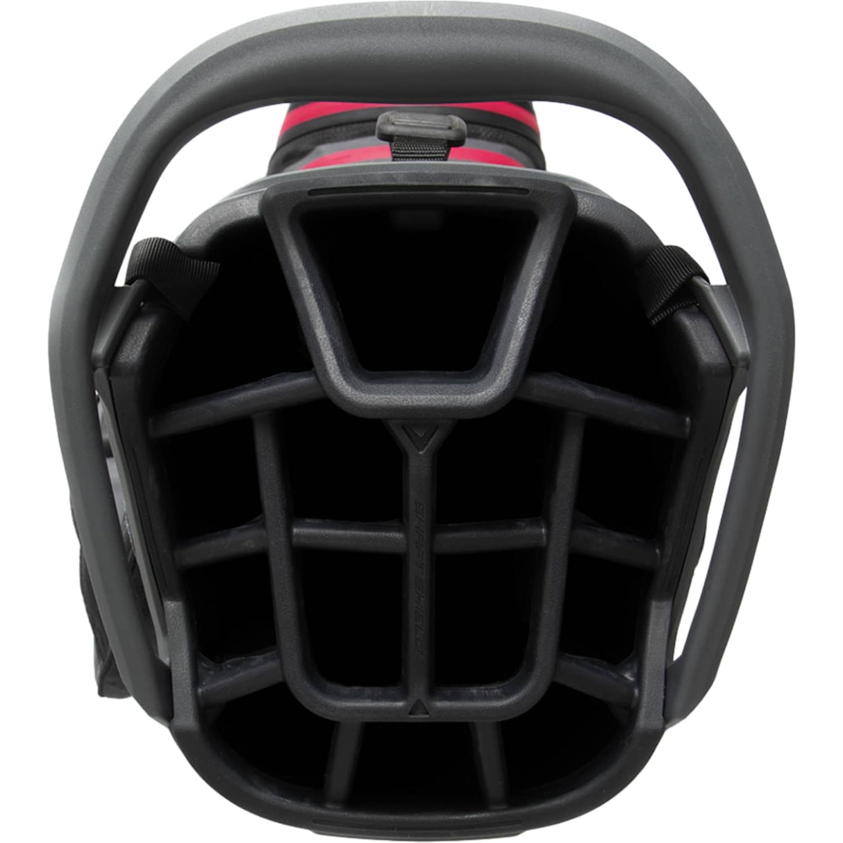 Schwarzes Callaway Fairway 14 HD Standbag mit 14-fachem, gepolstertem Schlägerfach und Tragegriff.