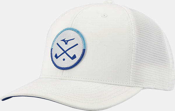 Mizuno Gekreuzte Clubs Meshback Golf Hut - 3er Pack Mizuno Golf Weiß Eine Größe für die meisten