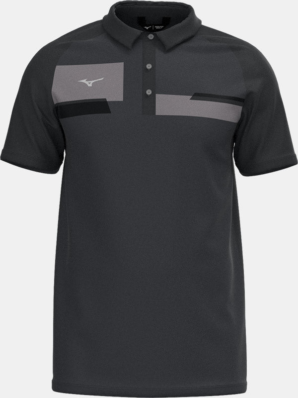 Mizuno Interlock Polo Mizuno Golf Schwarz S