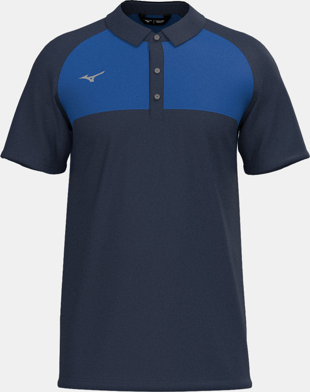 Mizuno Kontrast Polo Mizuno Golf Marineblau S