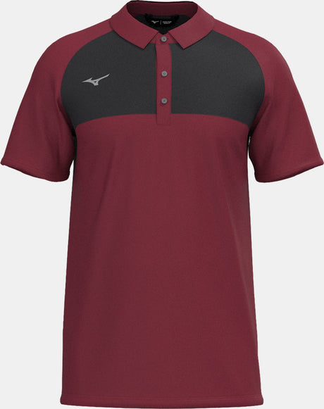 Mizuno Kontrast Polo  Mizuno Golf Burgendy S