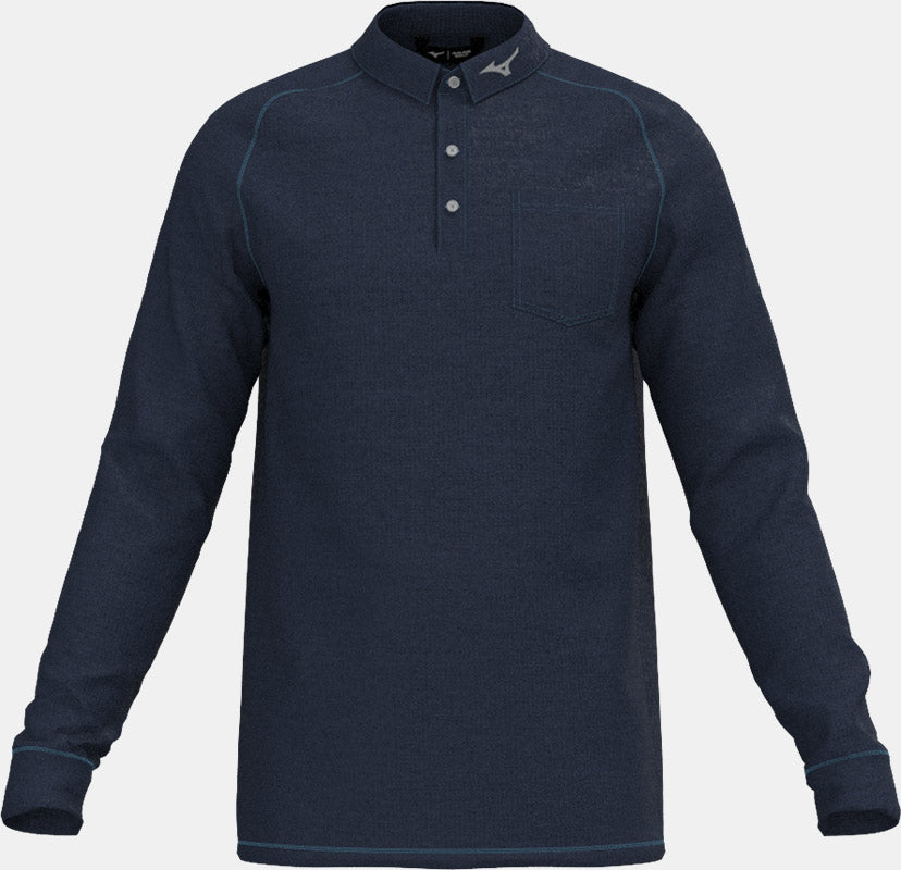 Mizuno Melange L/S Polo Mizuno Golf Navy S