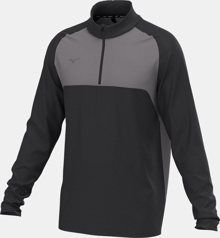 Mizuno Kontrast 1/4 Reißverschluss Mizuno Golf Schwarz S