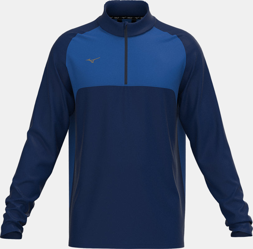 Mizuno Kontrast 1/4 Reißverschluss Mizuno Golf Marineblau S
