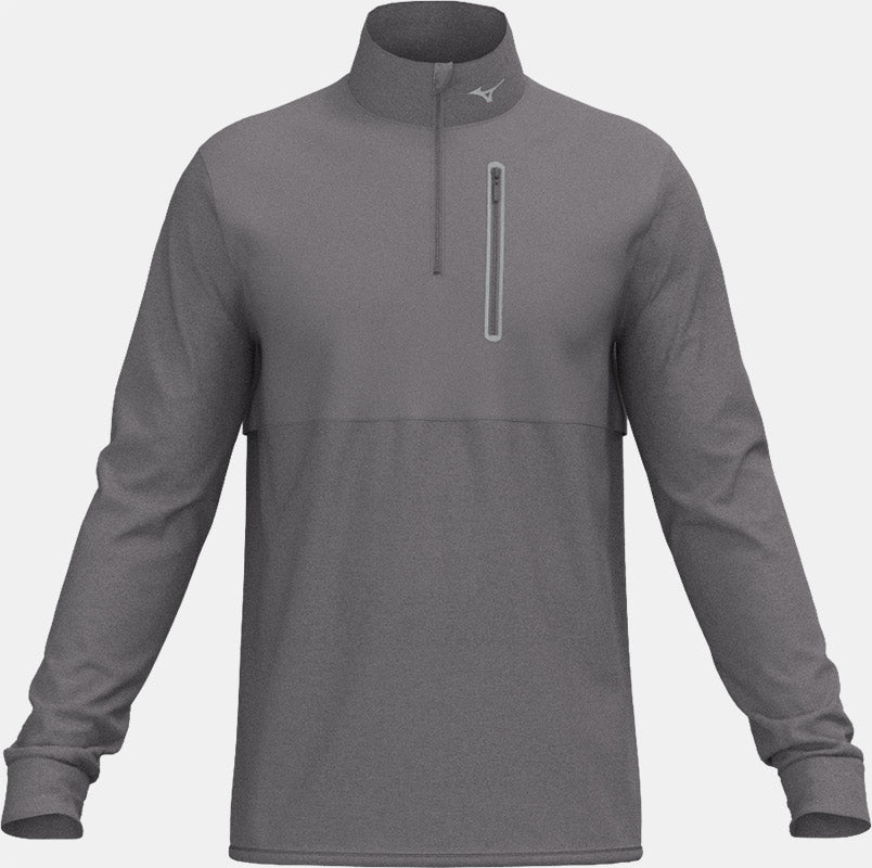 Mizuno Melange Reflect 1/4 Reißverschluss Mizuno Golf Anthrazit S