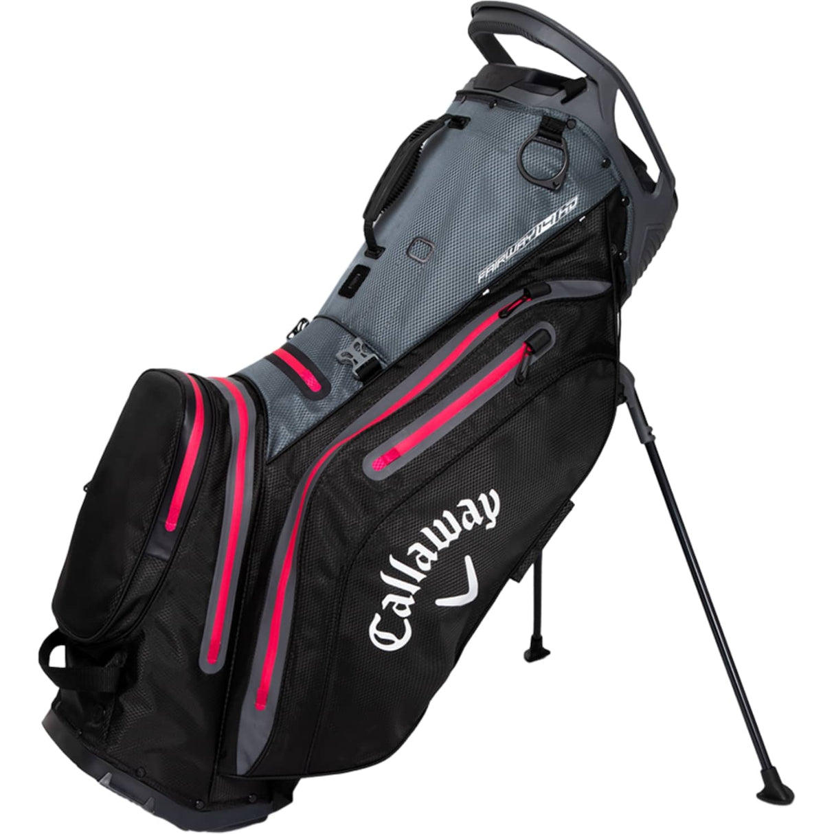 Callaway Fairway 14 HD Stand Bag Carrybag Callaway schwarz-grau-pink