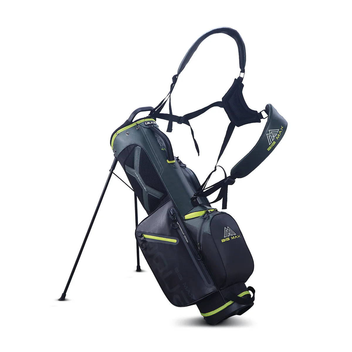 Big Max Aqua Seven G Standbag Carrybag Big Max Forest Green-Black-Lime