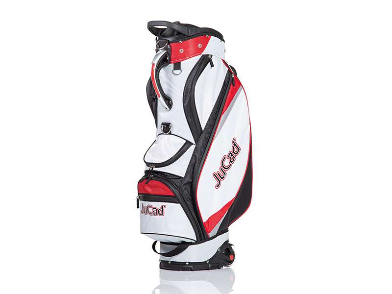 JuCad to roll Cartbag Cartbags Jucad Golf schwarz-weiß-rot Arial rot