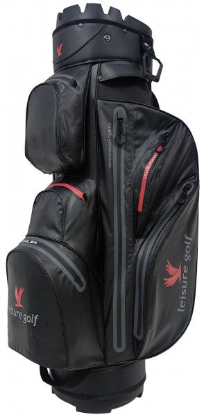 Leisure Golf Watersafe Organizer Cartbag schwarz/rot Cartbags Leisure Golf