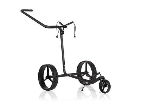 Jucad Carbon Shadow Golftrolley Drei-Rad Golftrolley Jucad Golf Schwarz-Matt Blau Blau