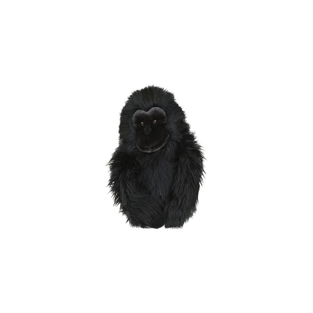 Schwarze Gorilla-Golfschlägerhaube mit detailreichem, flauschigem Fell für Driver und Fairwayholz.