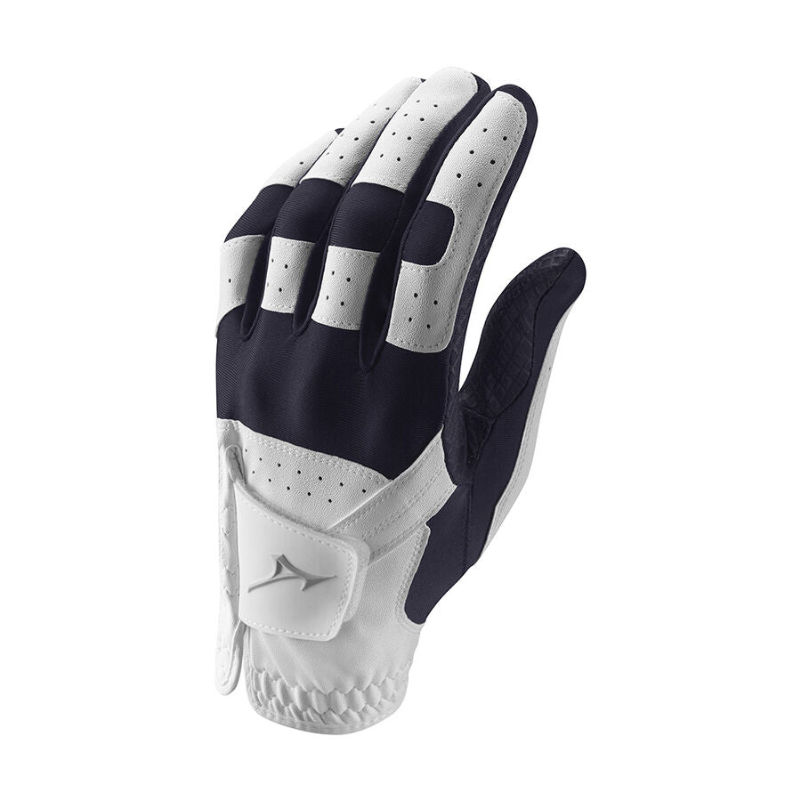 Mizuno Stretch Glove Damen Linke Hand - 6er Pack Mizuno Golf Weiß/Marineblau Einheitsgröße
