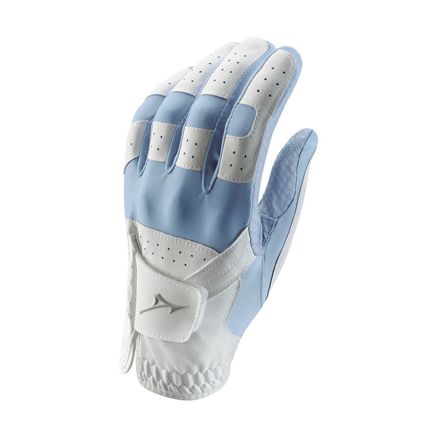 Mizuno Stretch Glove Damen Linke Hand - 6er Pack Mizuno Golf Weiß/Blau Einheitsgröße