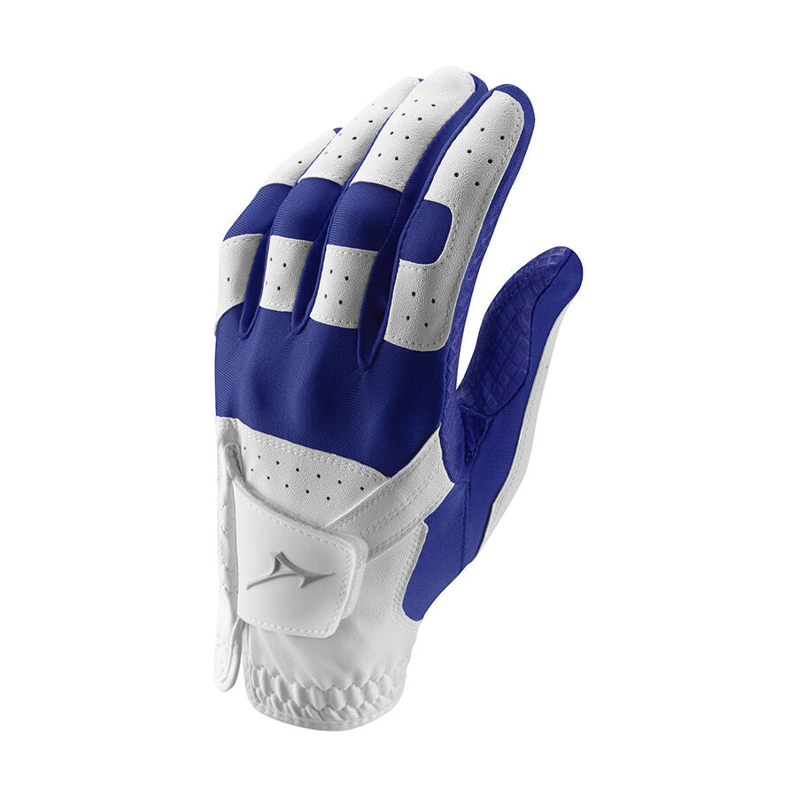 Mizuno Stretch Handschuh Männer Linke Hand - 6er Pack Mizuno Golf Weiß/Royal Einheitsgröße