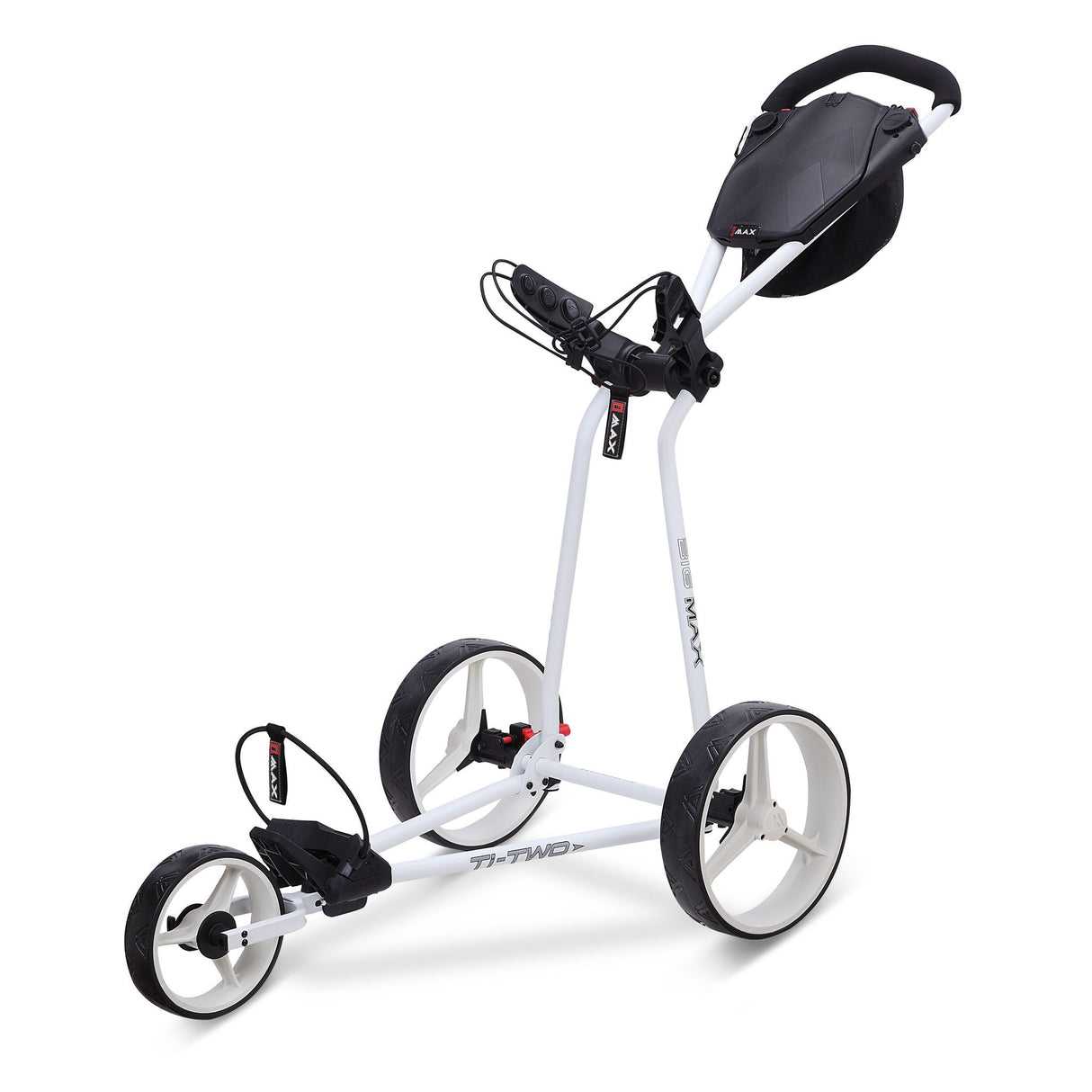 Big Max TI TWO Golftrolley - White (Inkl. Zubehör) Golftrolley Big Max