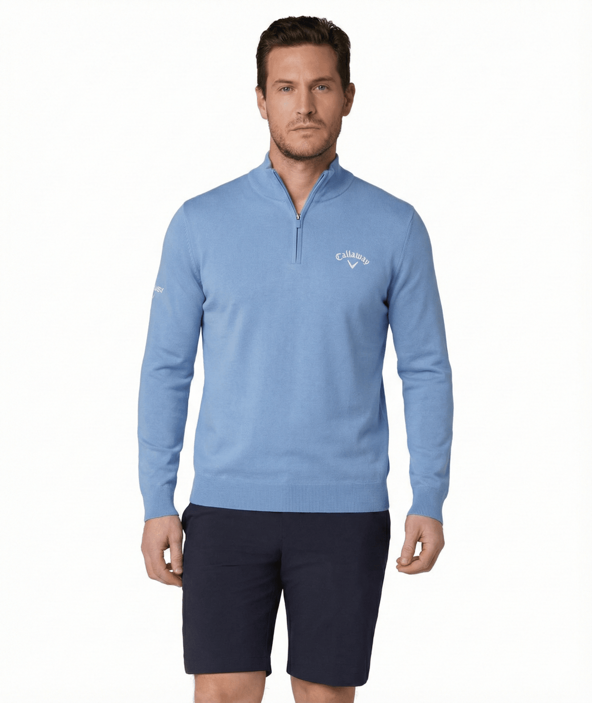 Pull de golf Callaway en mérinos mélangé