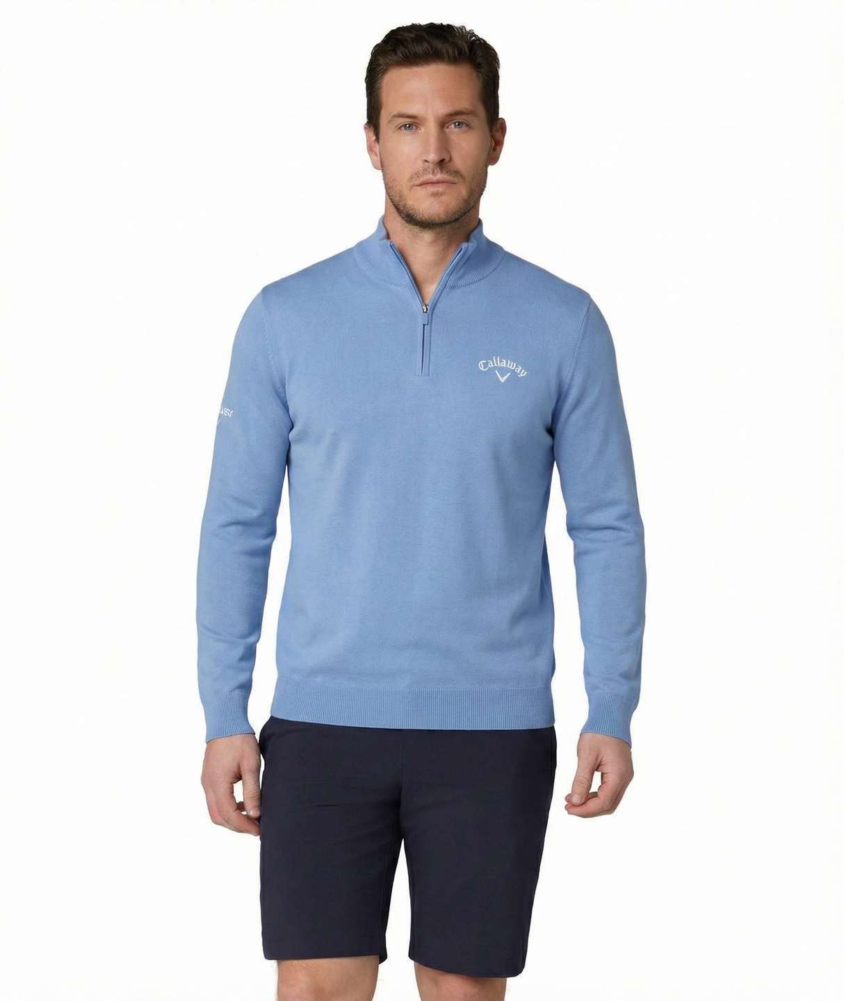 Pull de golf Callaway en mérinos mélangé