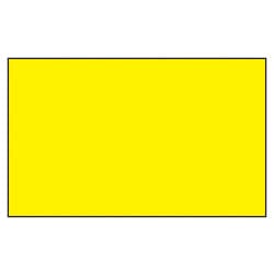 Gelbe rechteckige Polyesterfahne mit verstärkter Öse, einfache Gestaltung.