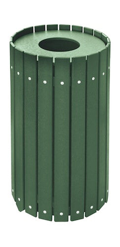 Abfallbehälter Rund Grün Abfallkörbe Golftech