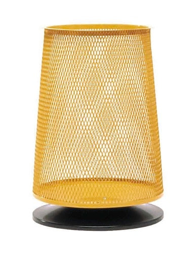 Ersatzpapierkorb Gelb mit Base 115 L Spike Abfallkörbe Golftech