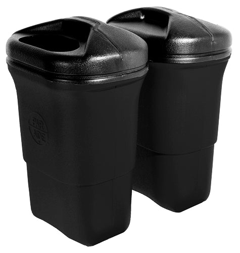 Recycling Center Double Unit Schwarz Abfallkörbe Golftech