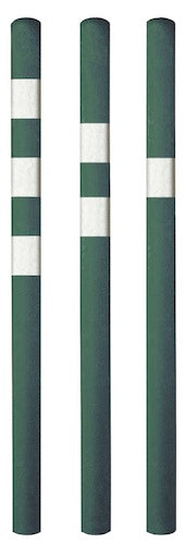 Entfernungsmarker Grün mit 1 Streifen weiß - 85 cm - ohne Boden Markierungsmarker Golftech