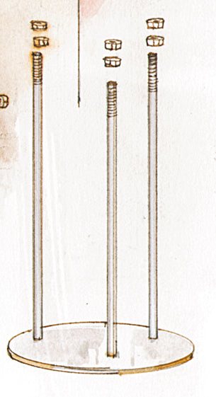 Fastening set for hole cutter Lochbohrer Golftech