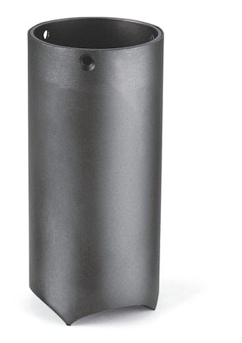 Schwarze Metall-Ersatzklinge für Lochbohrer mit geschweiftem, innerem Schliff.