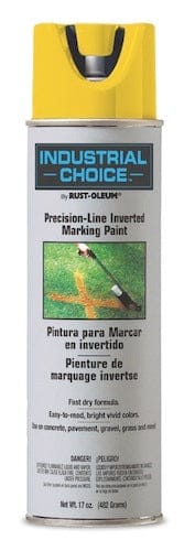 Gelbe Sprühdose Industrial Choice Turf Marking Markierungsfarbe, 283 g.