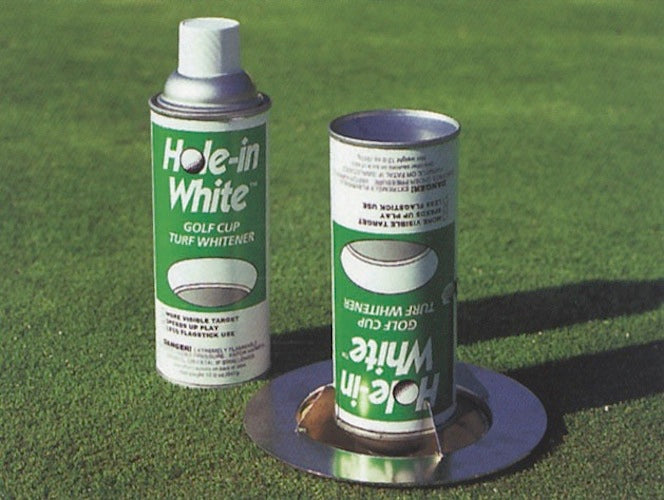 Hole In White Paint - 12 Stk im Karton Markierungsfarbe Golftech