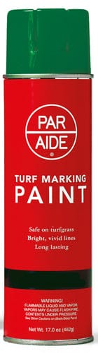 Grüne Sprühdose ParAide Turf Markierungsfarbe für Rasenflächen, 400 ml.
