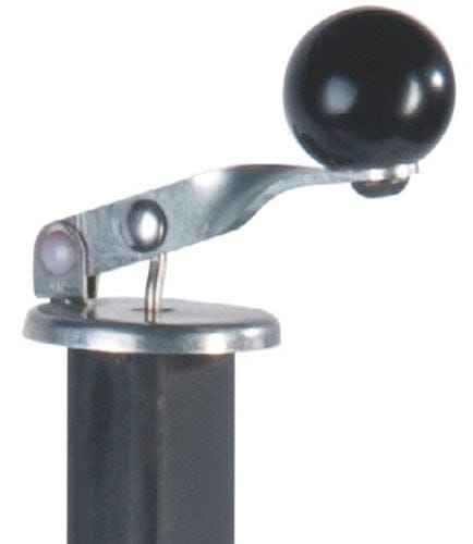 Metallischer Pattisson Pot Painter Markierer mit schwarzem Kugelgriff und zylindrischem Körper.