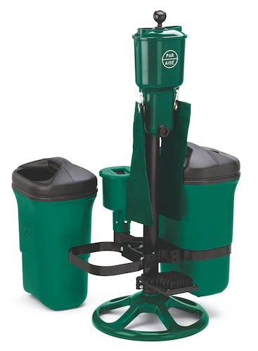 Ballwascher Deluxe mit 2 Papierkörben Grün Spikereiniger - Schlägerwascher Ballwascher Golftech