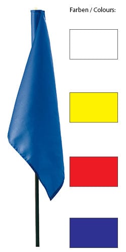 Weiße Nylon-Fahne, 400 Denier, schlichte rechteckige Form, glatte Oberfläche.