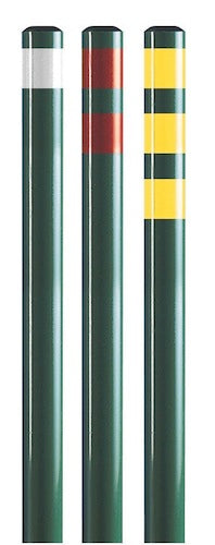 Gefahrenmarker Aufkleber Weiß je Stück Seilpfosten Golftech