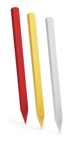 Gefahrenmarker Par Aide mit Spitz 60 cm Rot Seilpfosten Golftech